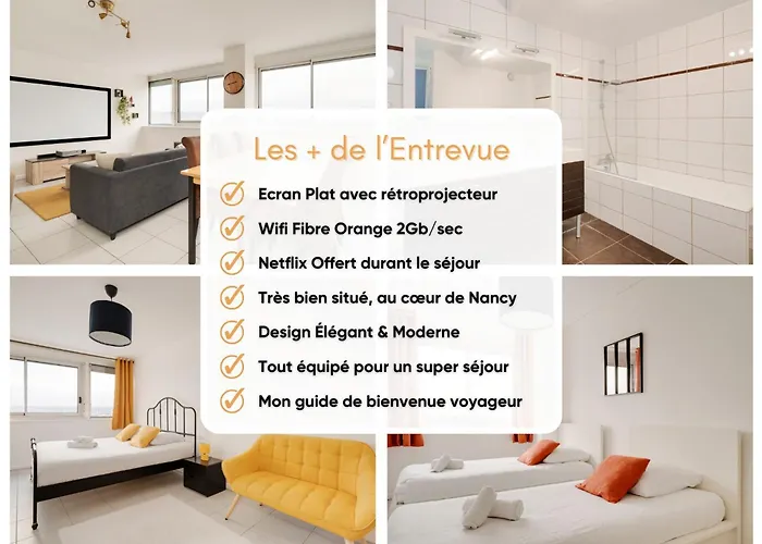 L 'entre Vue - Gare Congres - 6 Pers - Parking * 南锡